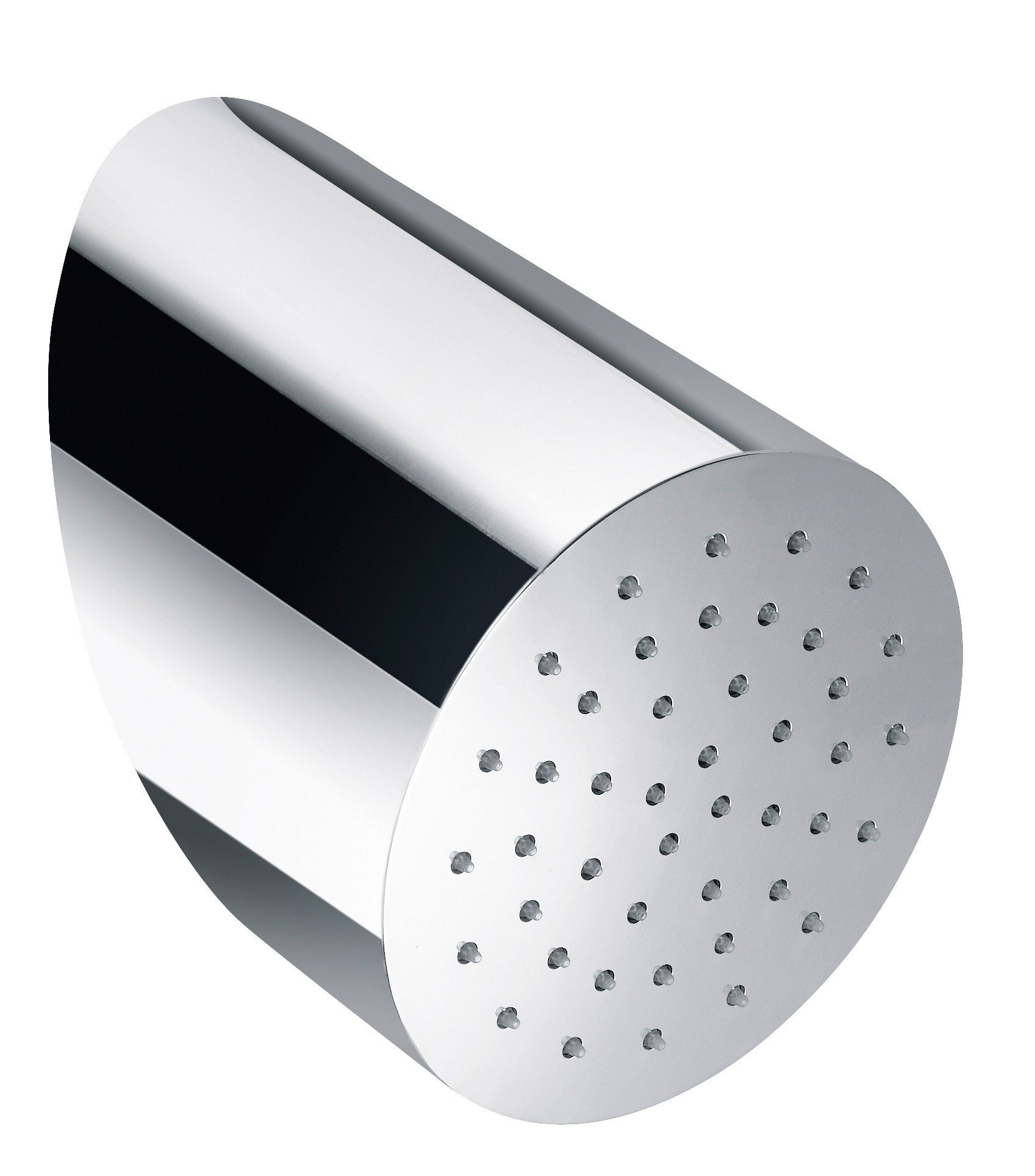 Tubico - Soffione doccia a muro inclinato tondo in acciaio inox - Gold PVD - T34400G