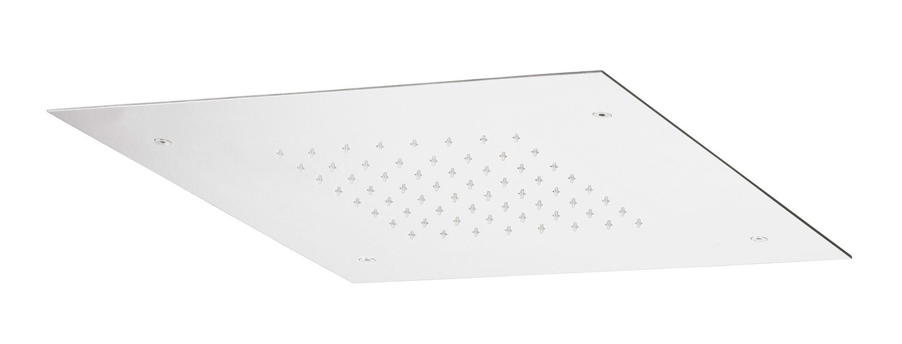 Pommeau de douche encastrable carré Tubico Wellness 300 mm en acier inoxydable 304L cuivre Made in Italy T64394C