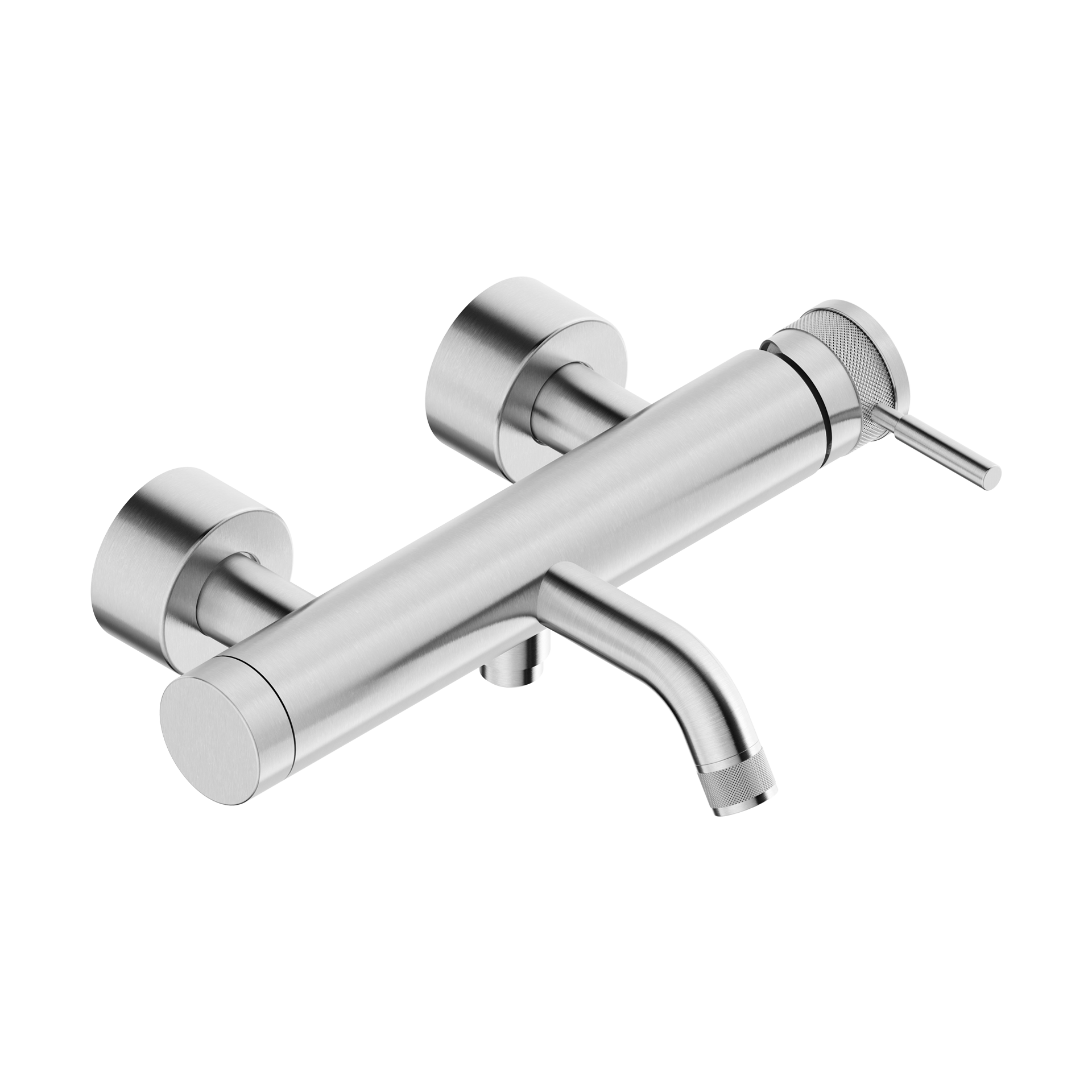 Tubico Volga miscelatore esterno vasca in acciaio inox 316L satinato Made in Italy T84011S