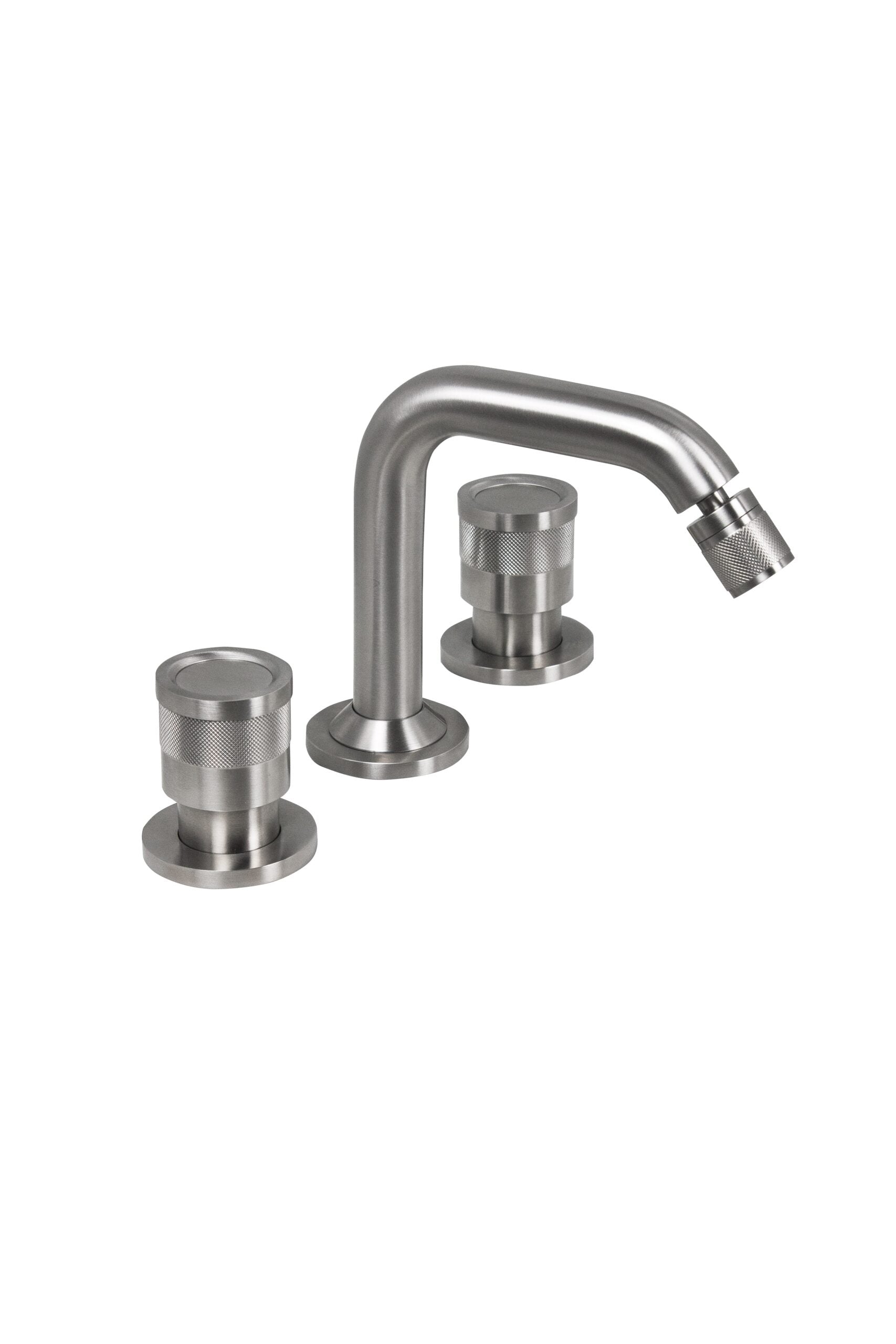 Mitigeur bidet 3 trous Tubico Volga en acier inoxydable 316L noir Fabriqué en Italie T84053B