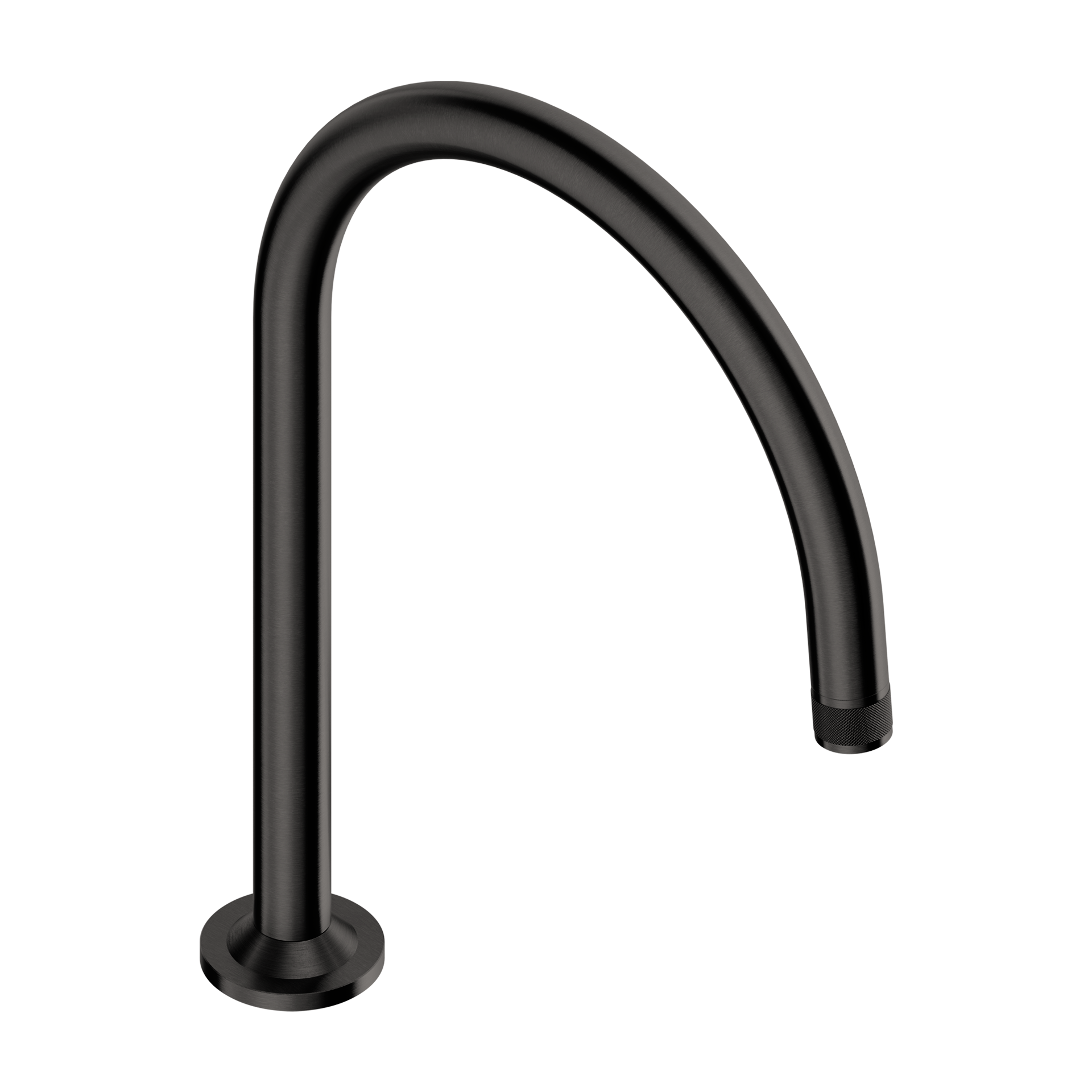 Tubico Volga bocca di erogazione ad arco in acciaio inox 316L nero Made in Italy T84190B