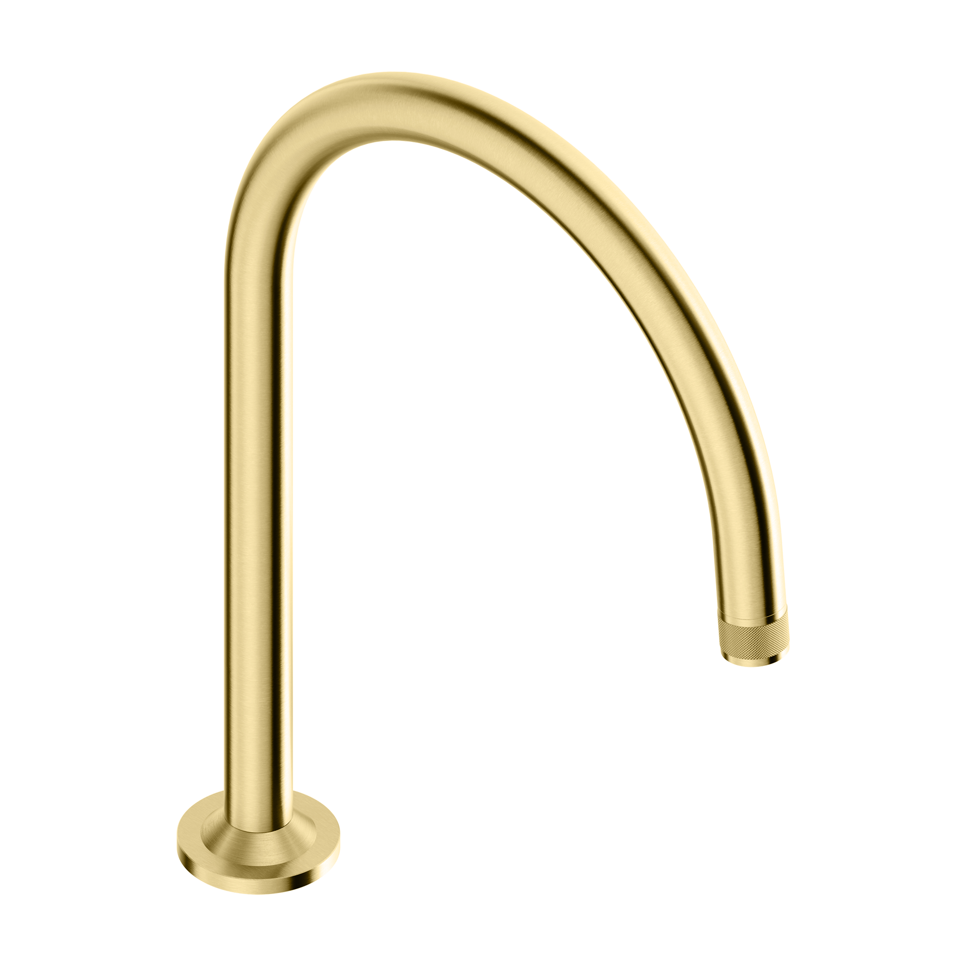 Tubico Volga bocca di erogazione ad arco in acciaio inox 316L oro Made in Italy T84190G
