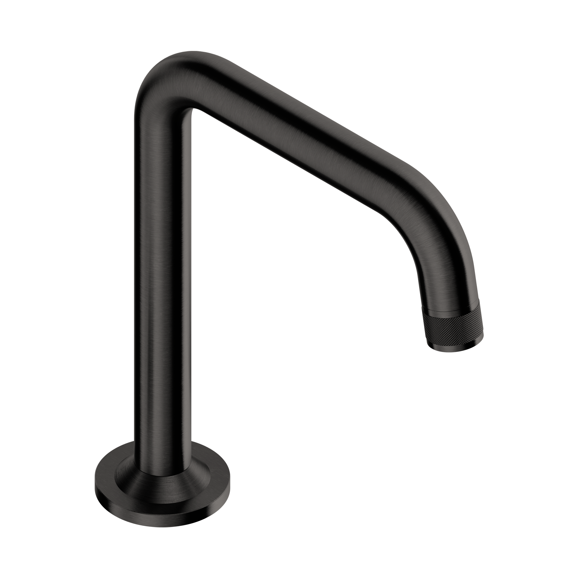 Tubico Volga bocca di erogazione alta 214 mm in acciaio inox 316L nero Made in Italy T84191B