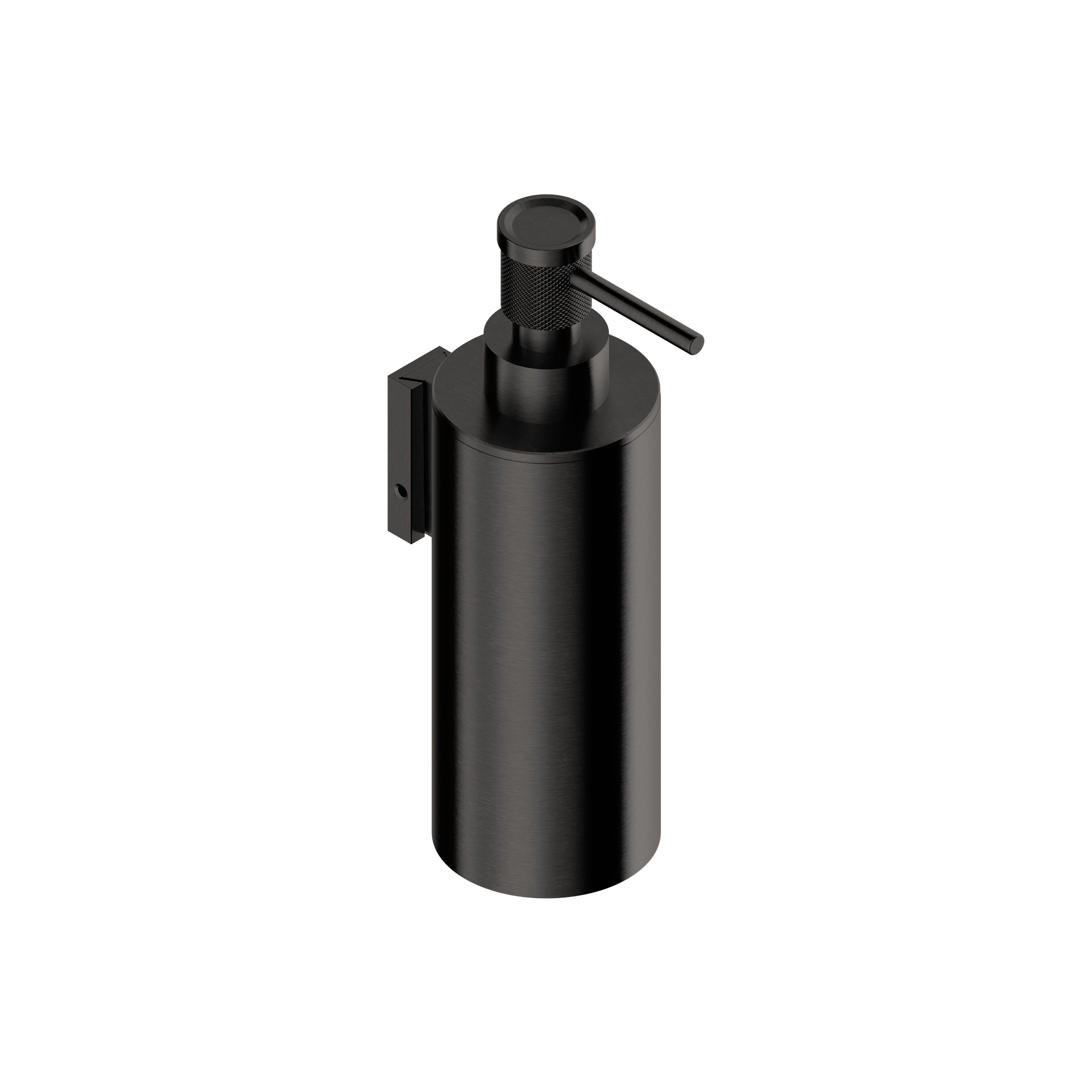 Distributeur de savon mural Tubico Volga en acier inoxydable 316L noir fabriqué en Italie T85002B