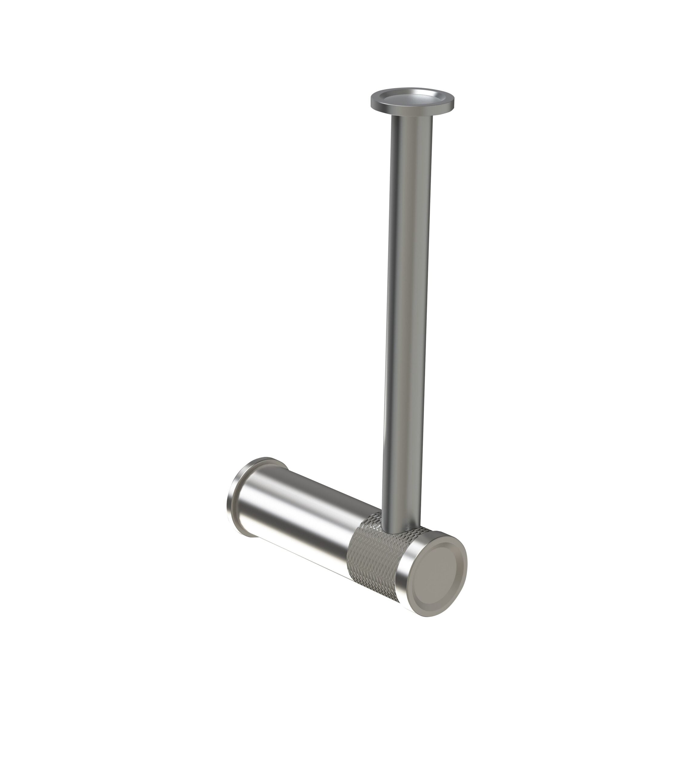 Tubico Volga porta rotolo verticale in acciaio inox 316L nero Made in Italy T85025B