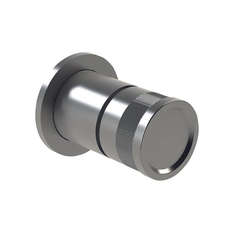 Tubico Volga deviatore rotativo ad incasso 3 vie in acciaio inox 316L nero Made in Italy T84151B