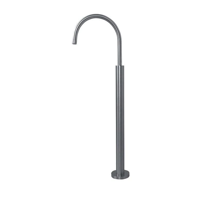 Tubico Volga bocca di erogazione a pavimento in acciaio inox 316L nero Made in Italy T84322B