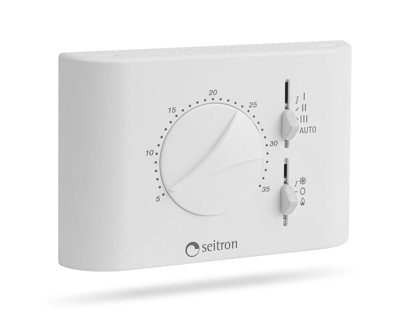 Thermostat électronique DIAMOND pour ventilo-convecteurs, 230V, sélecteur chaud/arrêt/froid TFM01M