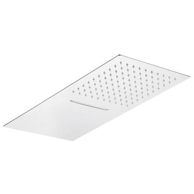 POMME DE DOUCHE ULTRA PLATE RECTANGULAIRE 2 JETS EN ACIER INOXYDABLE