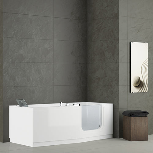 BAIGNOIRE IRIS POUR PERSONNES ÂGÉES AVEC CADRE, ROBINET ET 2 PANNEAUX