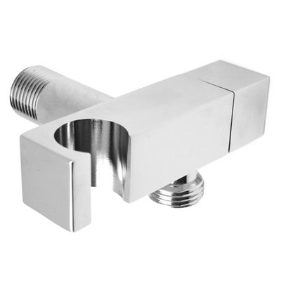 SUPPORT DE DOUCHE DESIGN LAITON CHROME AVEC ARRÊT 1/2 M