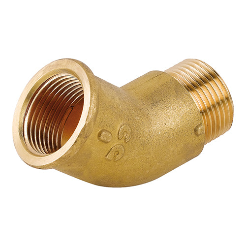 COUDE MF 45° EN LAITON JAUNE
