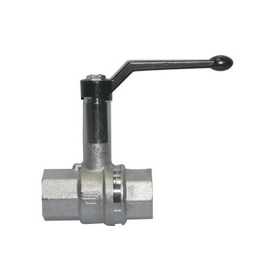 ROBINET À BILLE FF AVEC RALLONGE INTÉGRÉE ET LEVIER EN ALUMINIUM