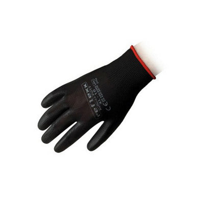 PAIRE DE GANTS SUPPORTÉS EN POLYURÉTHANE PU13 NOIR