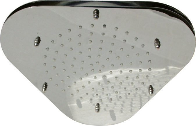 Showertech soffione maxi triangolare in ottone