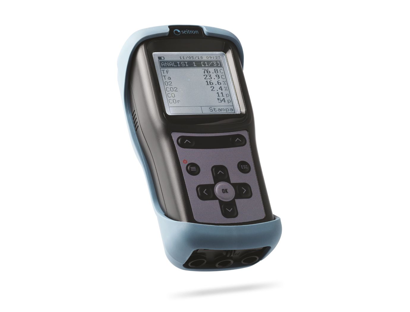 Analyseur de gaz de combustion à 2 cellules Seitron Chemist 102 BE GREEN