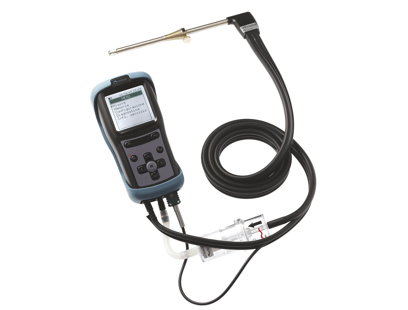 Analyseur de gaz de combustion à 2 cellules Seitron Chemist 100 BE GREEN