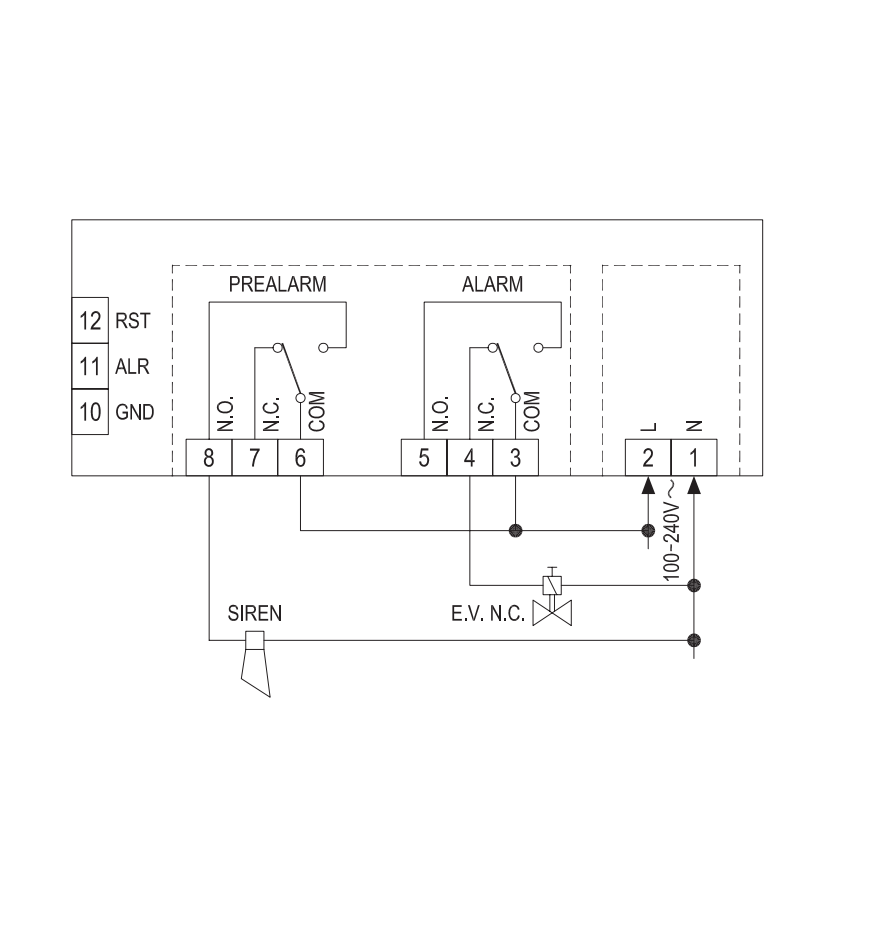 Détecteur de gaz GPL Seitron pour systèmes multipoints RIG01RM