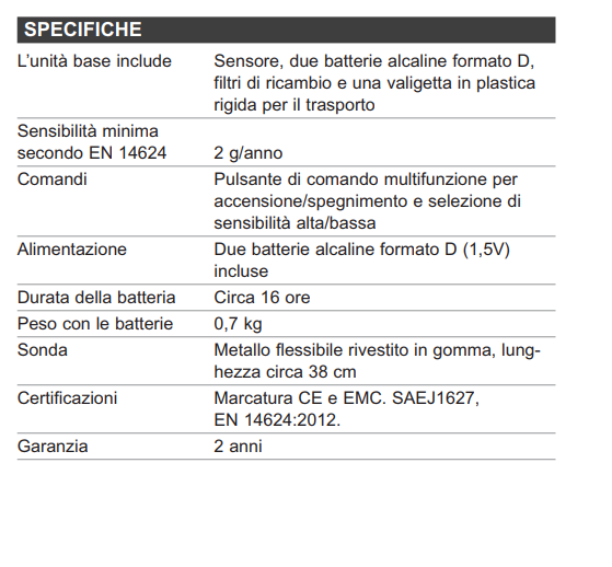 Inficon Rilevatore perdite refrigerante TEK-Mate 705-202-G11