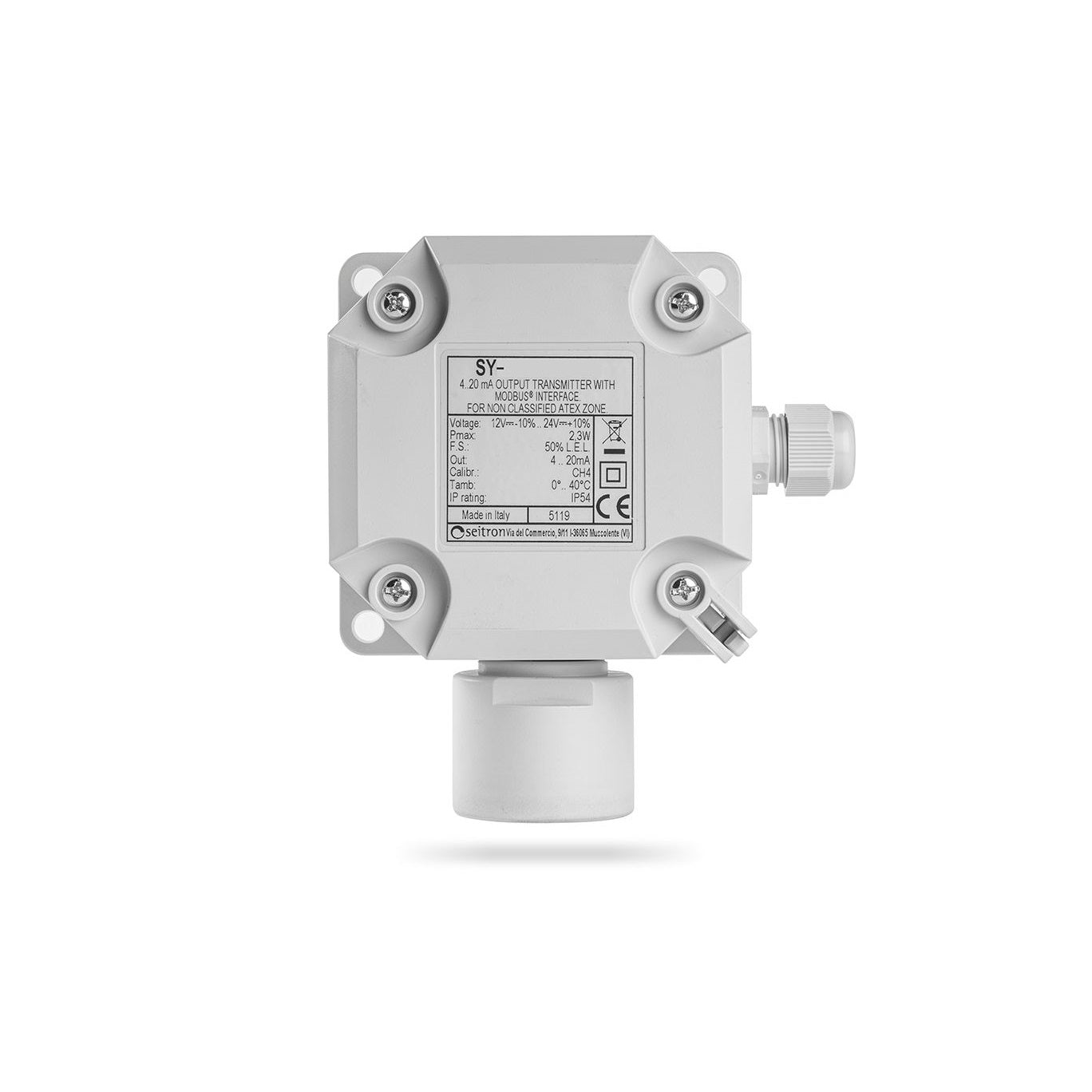 Détecteur de gaz GPL Seitron transmetteur en plastique gris SYGN24B