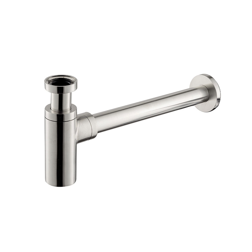 Tubico sifone a vista per lavabo in acciaio inox Made in Italy T100459S