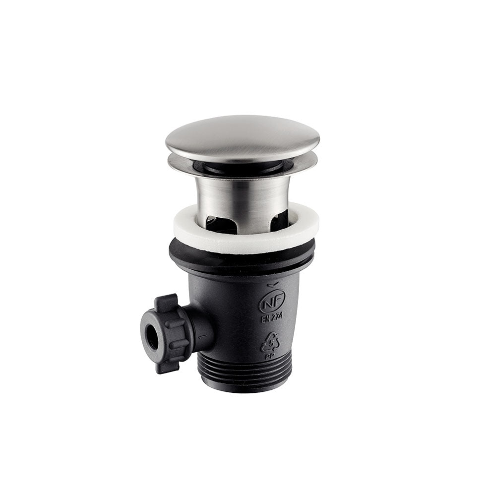 Tubico Piletta da 1”1/4 con scarico a pulsante in acciaio inox Made in Italy T100618S