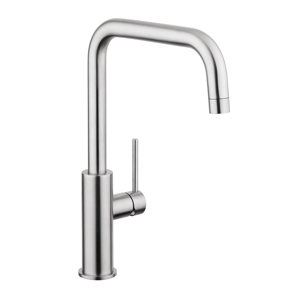 Tubico Kitchen Flows Miscelatore cucina in acciaio inox 316L satinato Made in Italy T13105S