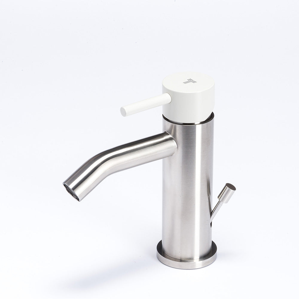 Tubico Colorado miscelatore per bidet in acciaio inox con maniglia Perla Made in Italy T20070P