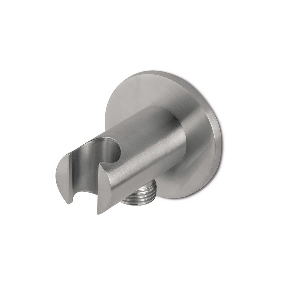 Tubico presa d'acqua con supporto doccetta in acciaio inox Made in Italy T20173S
