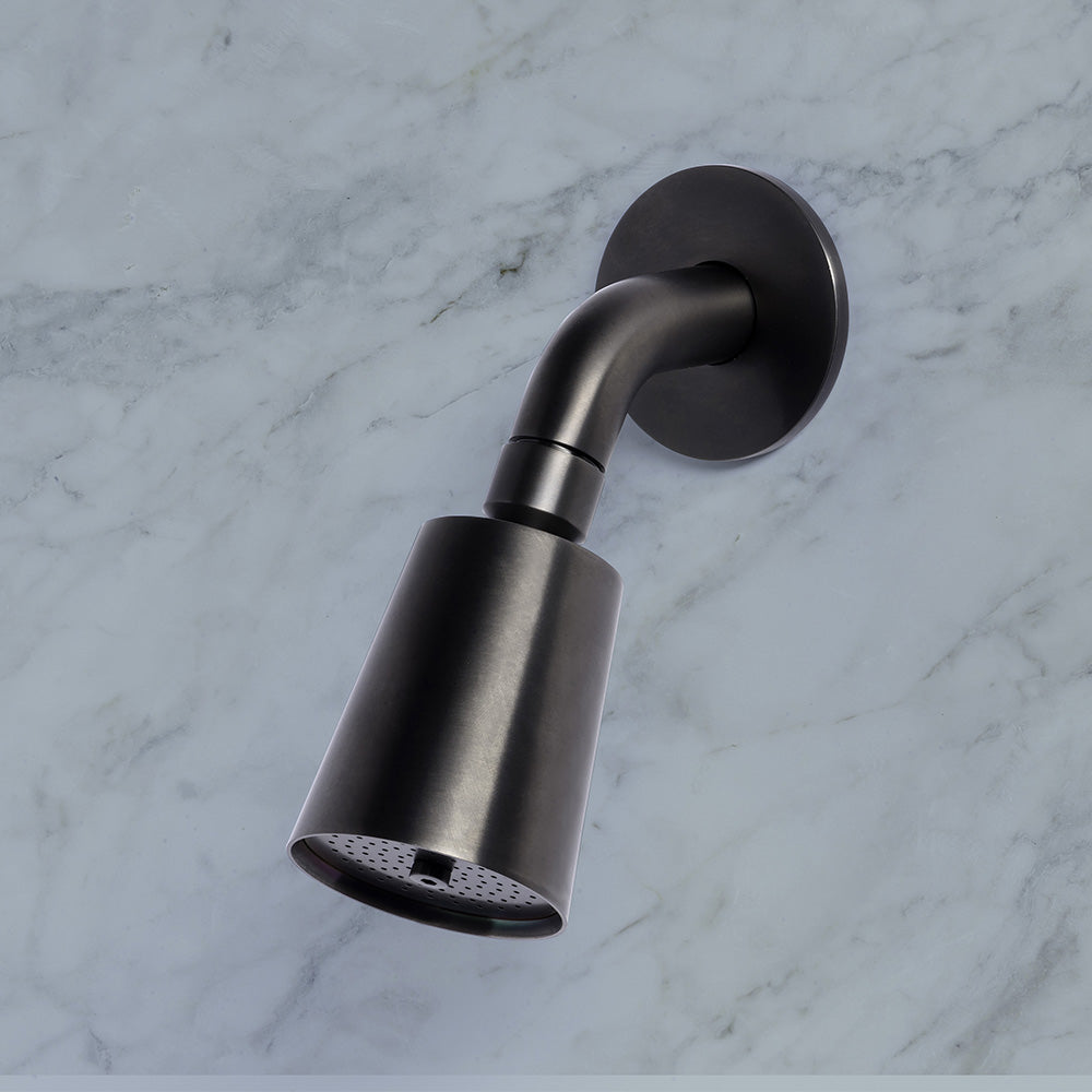 Pommeau de douche design Tubico Wellness en acier inoxydable 316L noir Fabriqué en Italie T34390B