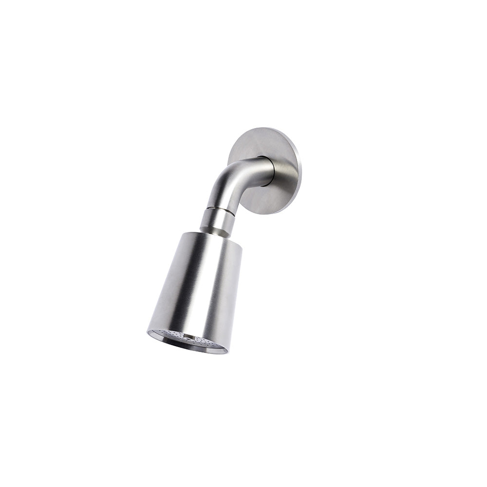 Pommeau de douche design Tubico Wellness en acier inoxydable 316 L satiné Fabriqué en Italie T34390S