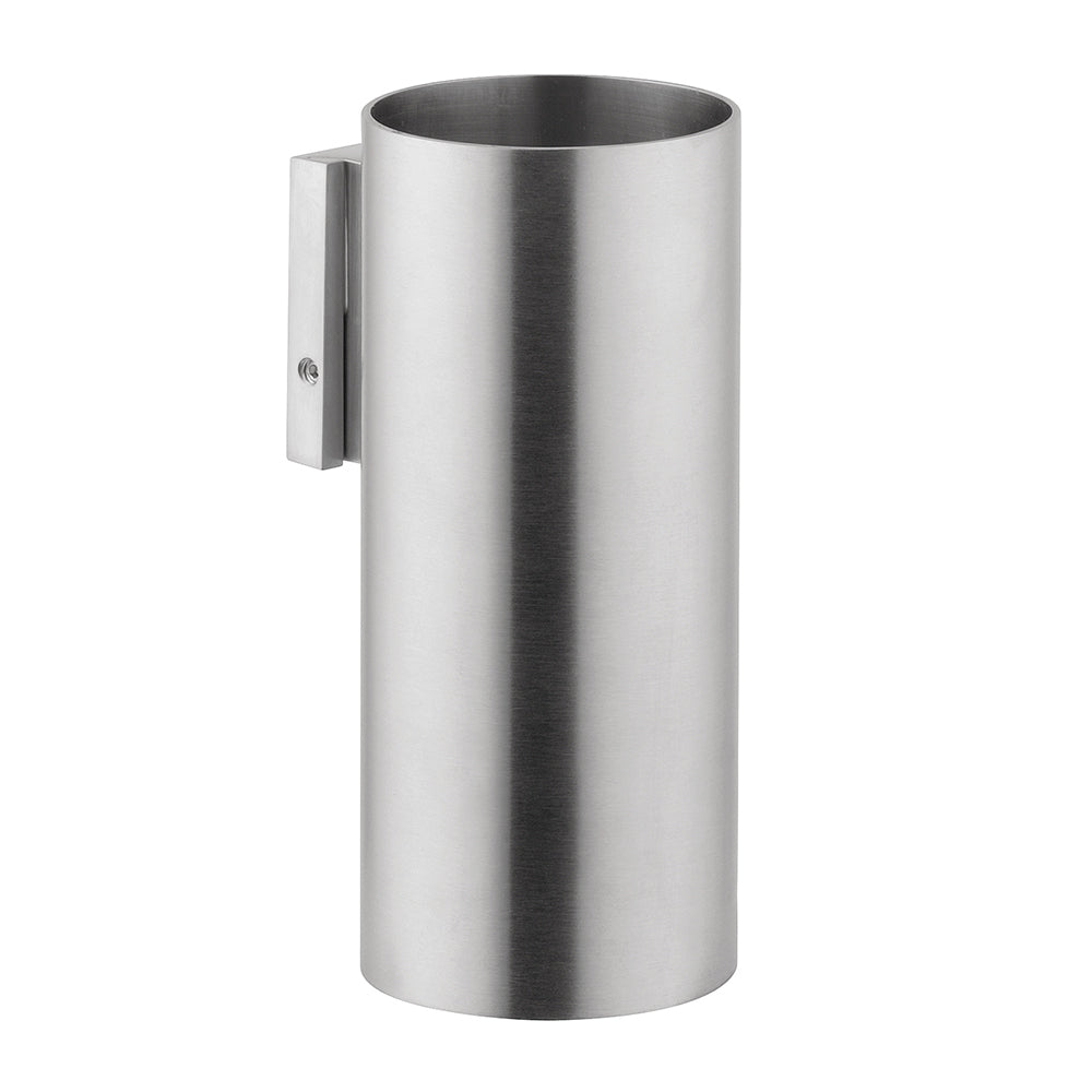 Tubico Tevere bicchiere portaspazzolini a parete in acciaio inox 316L satinato Made in Italy T35001S