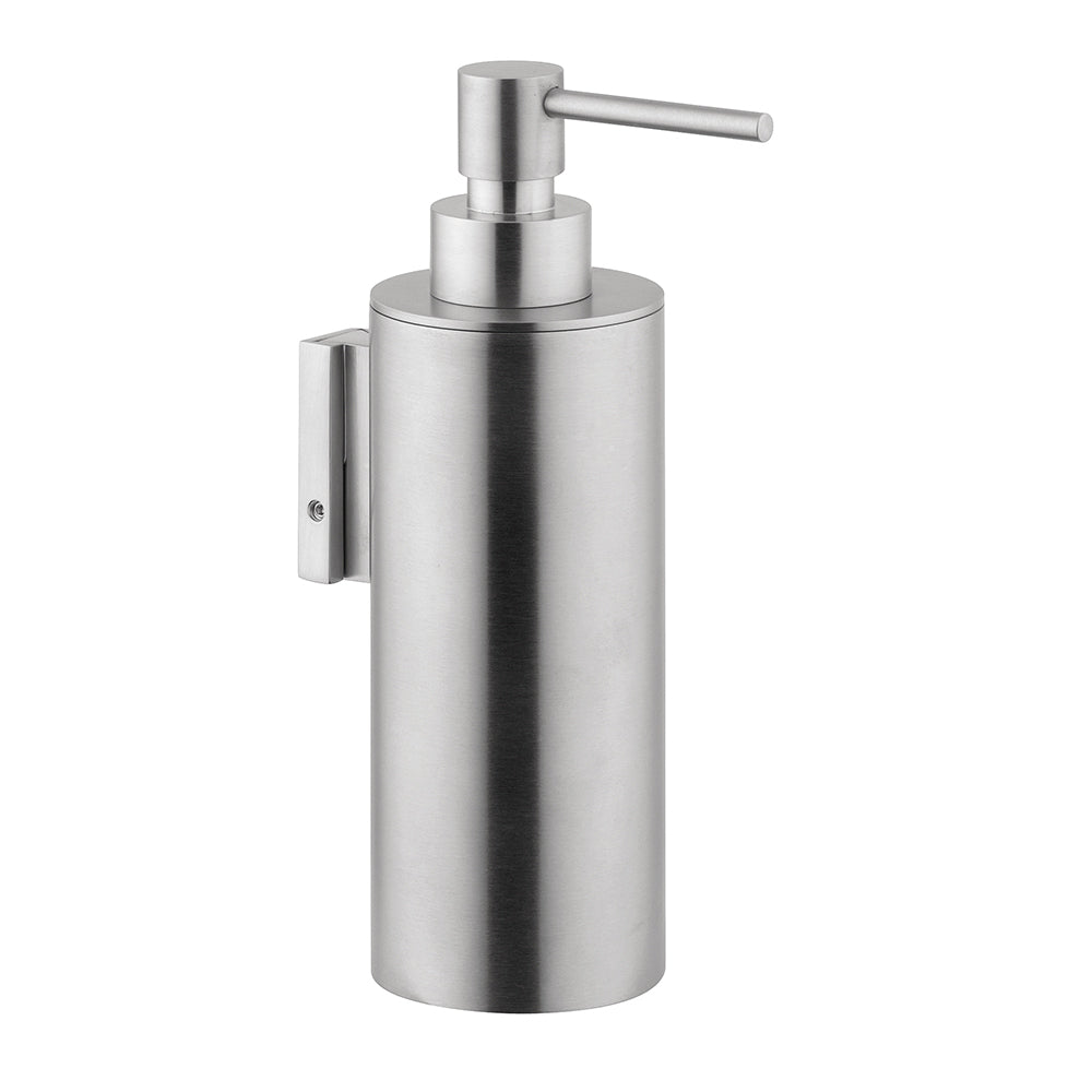 Tubico Tevere dosa sapone da parete in acciaio inox 316L satinato Made in Italy T35002S