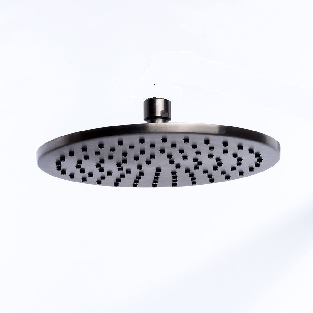 Tubico soffione doccia da 20cm in acciaio inox 316L nero Made in Italy T63072B