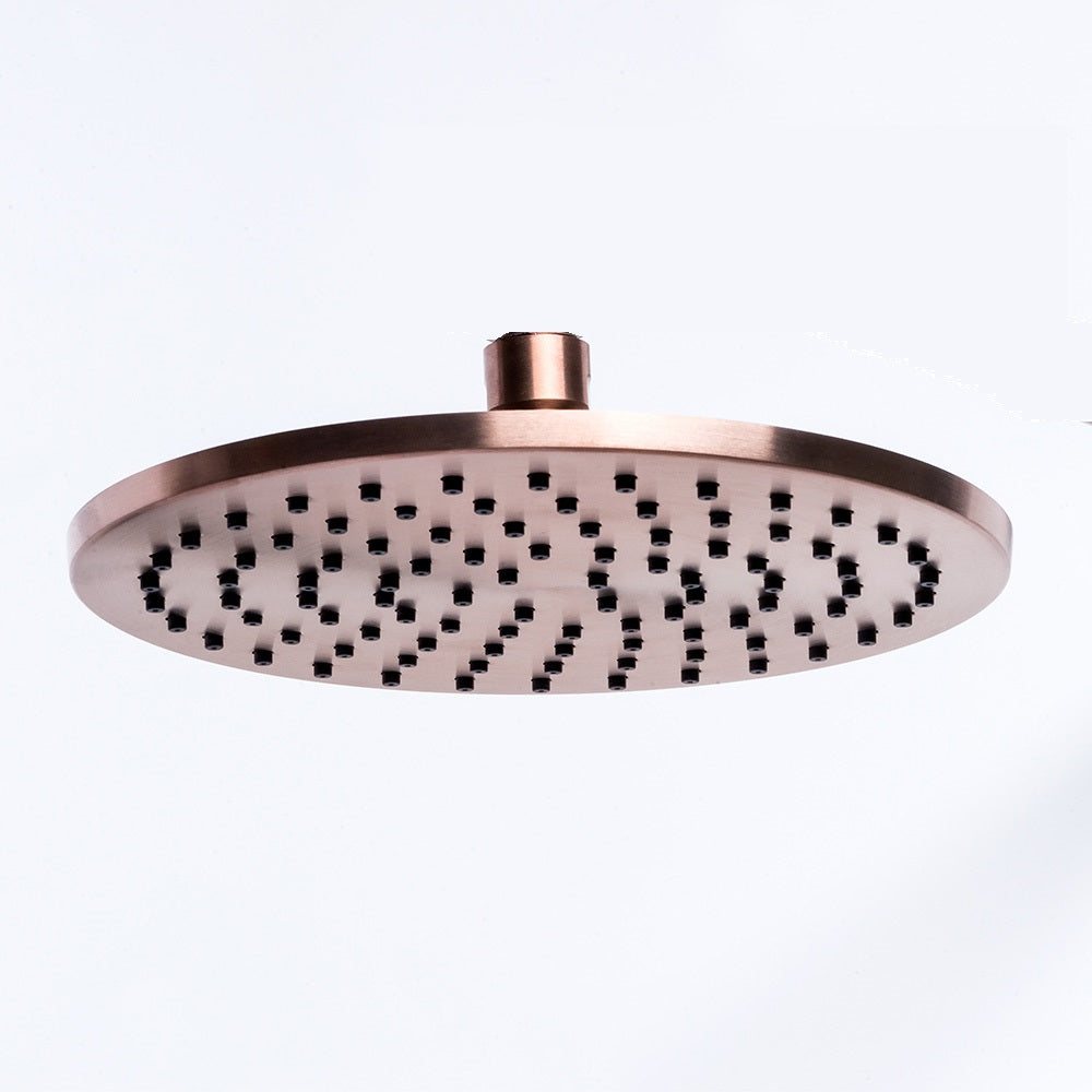 Tubico soffione doccia da 20cm in acciaio inox 316L rame Made in Italy T63072C