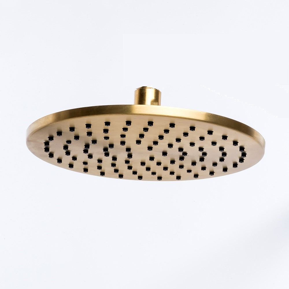 Tubico soffione doccia da 20cm in acciaio inox 316L oro Made in Italy T63072G