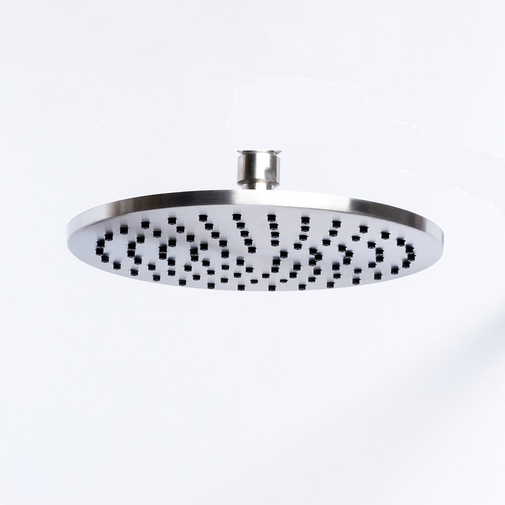 Tubico soffione doccia da 20cm in acciaio inox 316L satinato Made in Italy T63072S