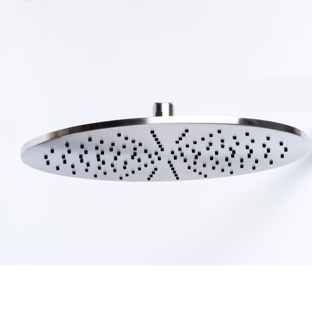 Tubico soffione doccia da 30cm in acciaio inox 316L satinato Made in Italy T63276S