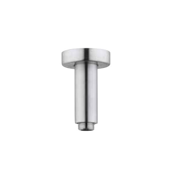 Tubico Tevere braccio doccia a soffitto da 10cm  in acciaio inox 316L satinato Made in Italy T64207S