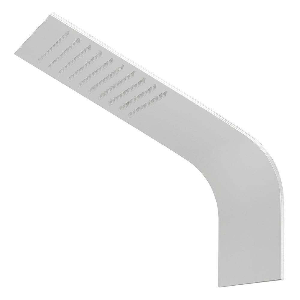 Pommeau de douche Tubico Wellness Slim en acier inoxydable 304L satiné Fabriqué en Italie T64393S