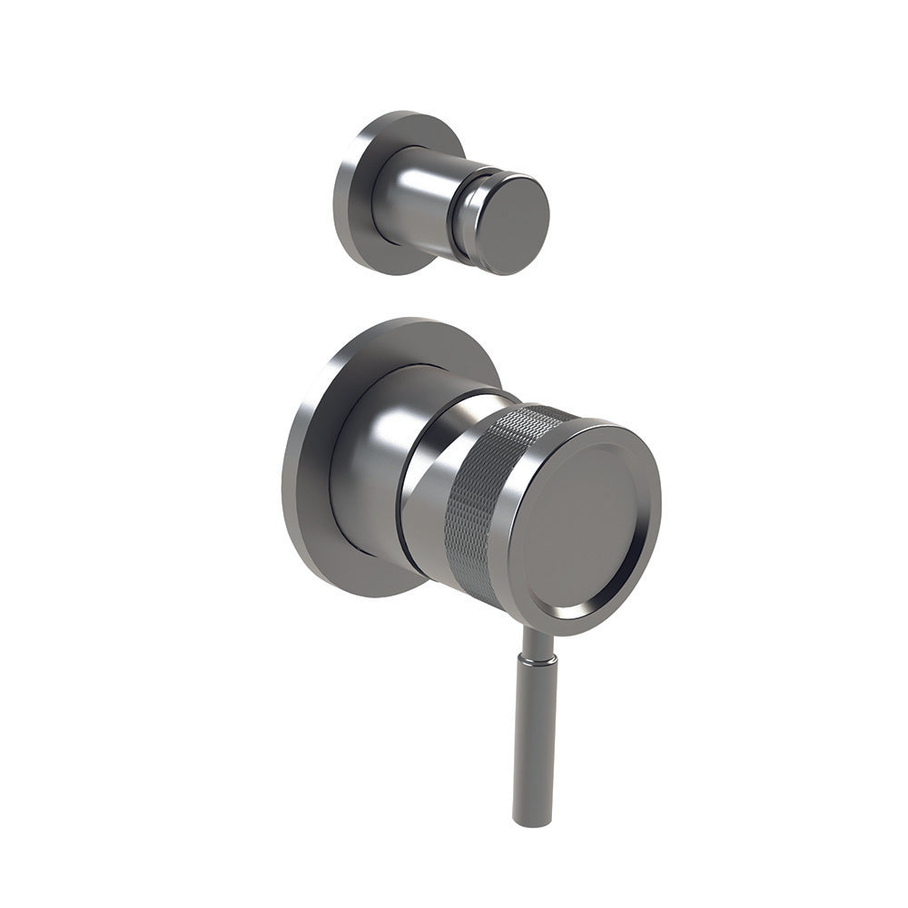 Tubico Volga miscelatore incasso doccia con deviatore in acciaio inox 316L satinato Made in Italy T84080S