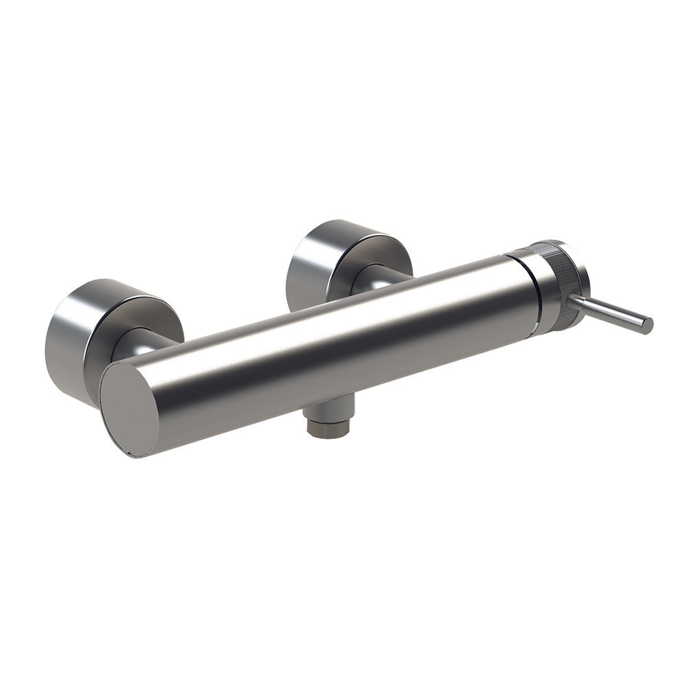 Tubico Volga miscelatore esterno per doccia in acciaio inox 316L satinato Made in Italy T84081S