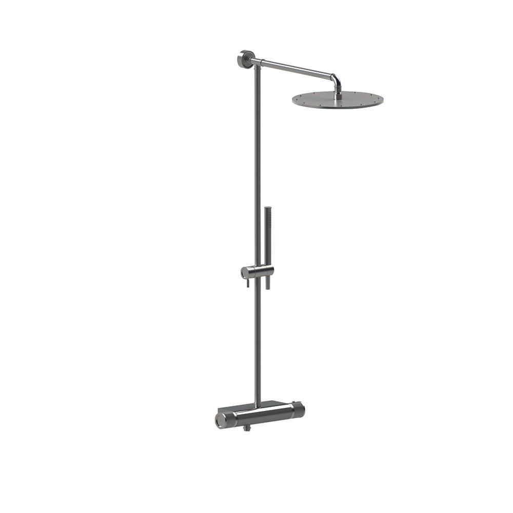 Tubico Volga colonna doccia termostatica in acciaio inox 316L satinato Made in Italy T84118S