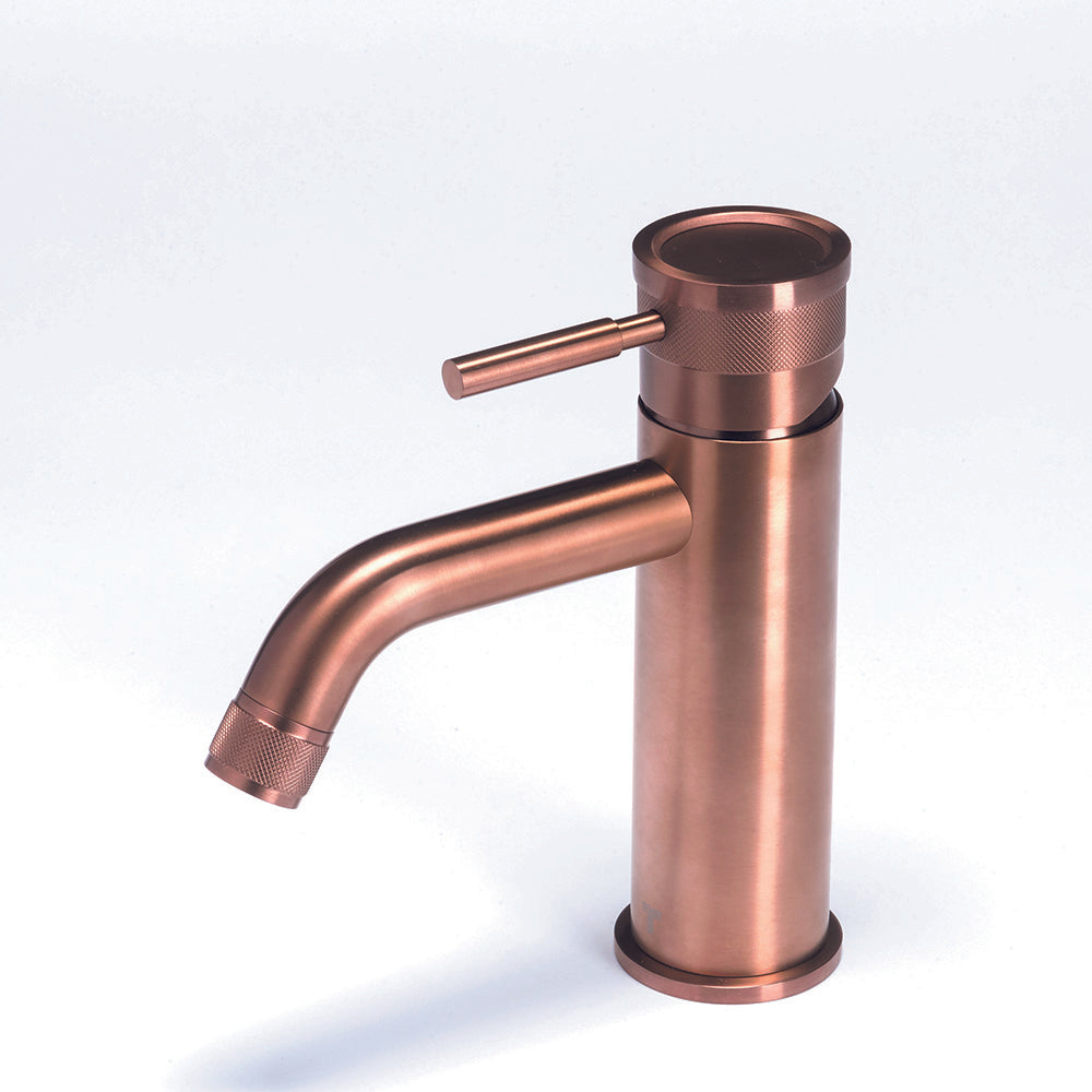 Tubico Volga Miscelatore lavabo in acciaio inox 316L rame Made in Italy T84119C