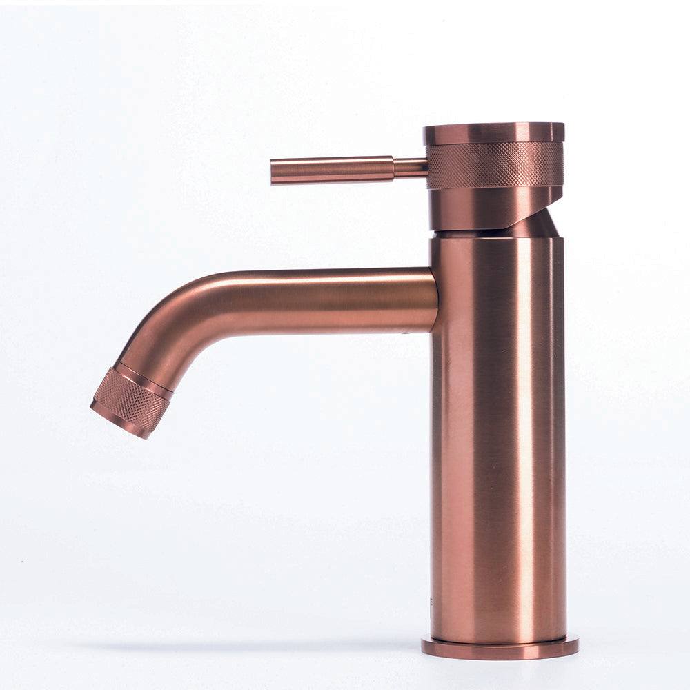 Tubico Volga Miscelatore lavabo in acciaio inox 316L rame Made in Italy T84119C