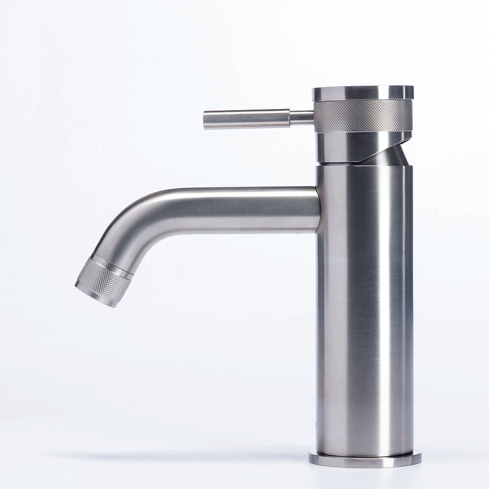 Tubico Volga Miscelatore lavabo in acciaio inox 316L satinato Made in Italy T84119S