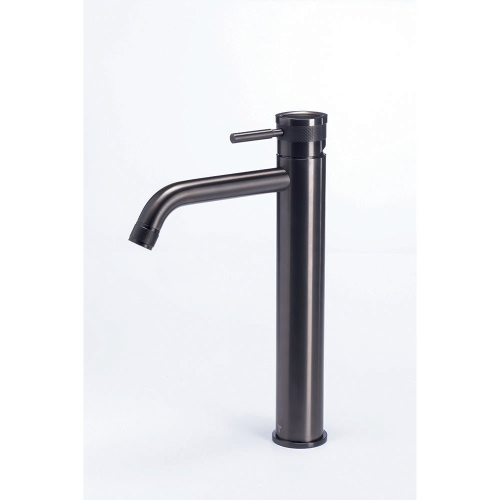 Tubico Volga Miscelatore lavabo alto in acciaio inox 316L nero Made in Italy T84120B