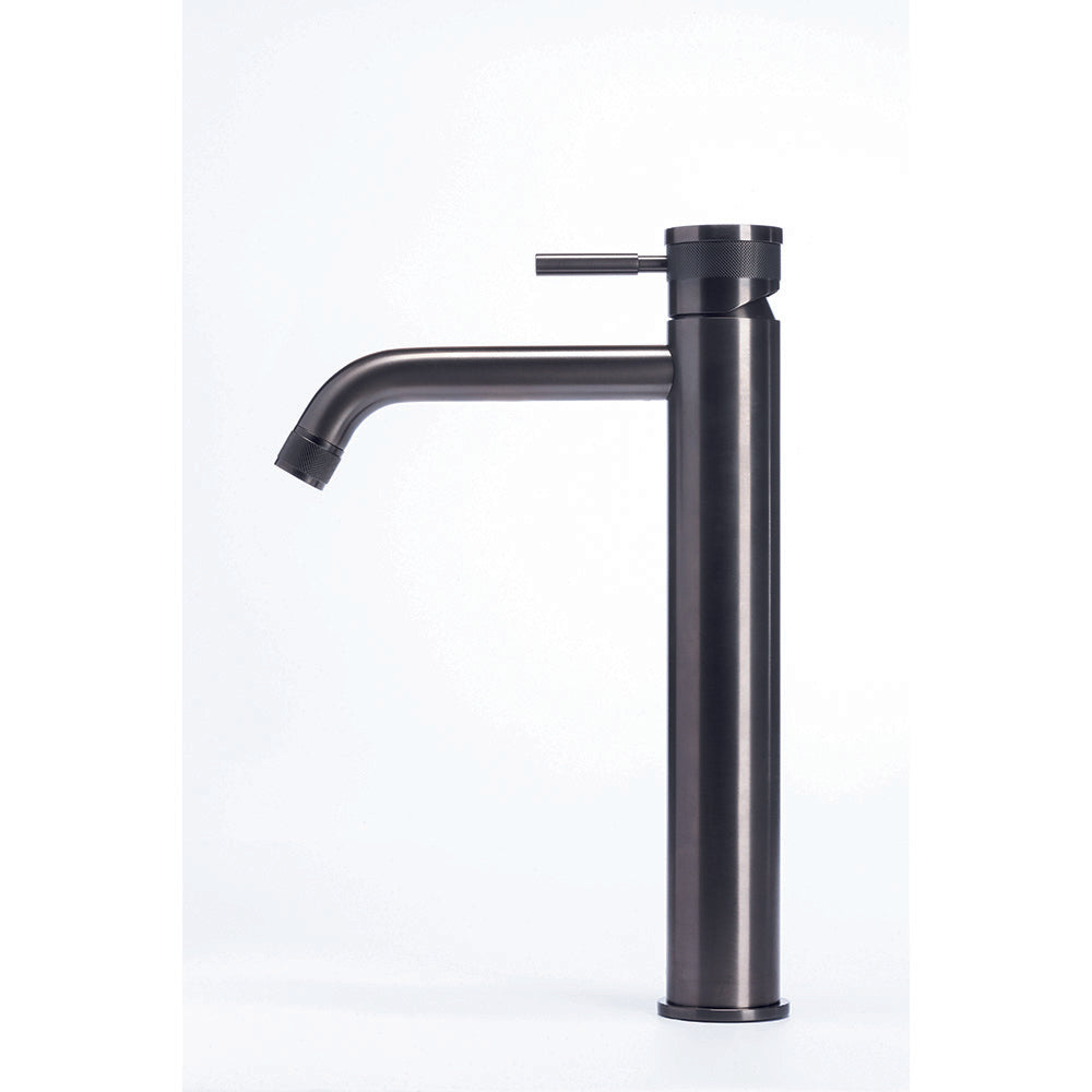 Tubico Volga Miscelatore lavabo alto in acciaio inox 316L nero Made in Italy T84120B