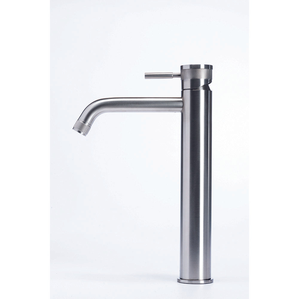 Tubico Volga Miscelatore lavabo alto in acciaio inox 316L satinato Made in Italy T84120S