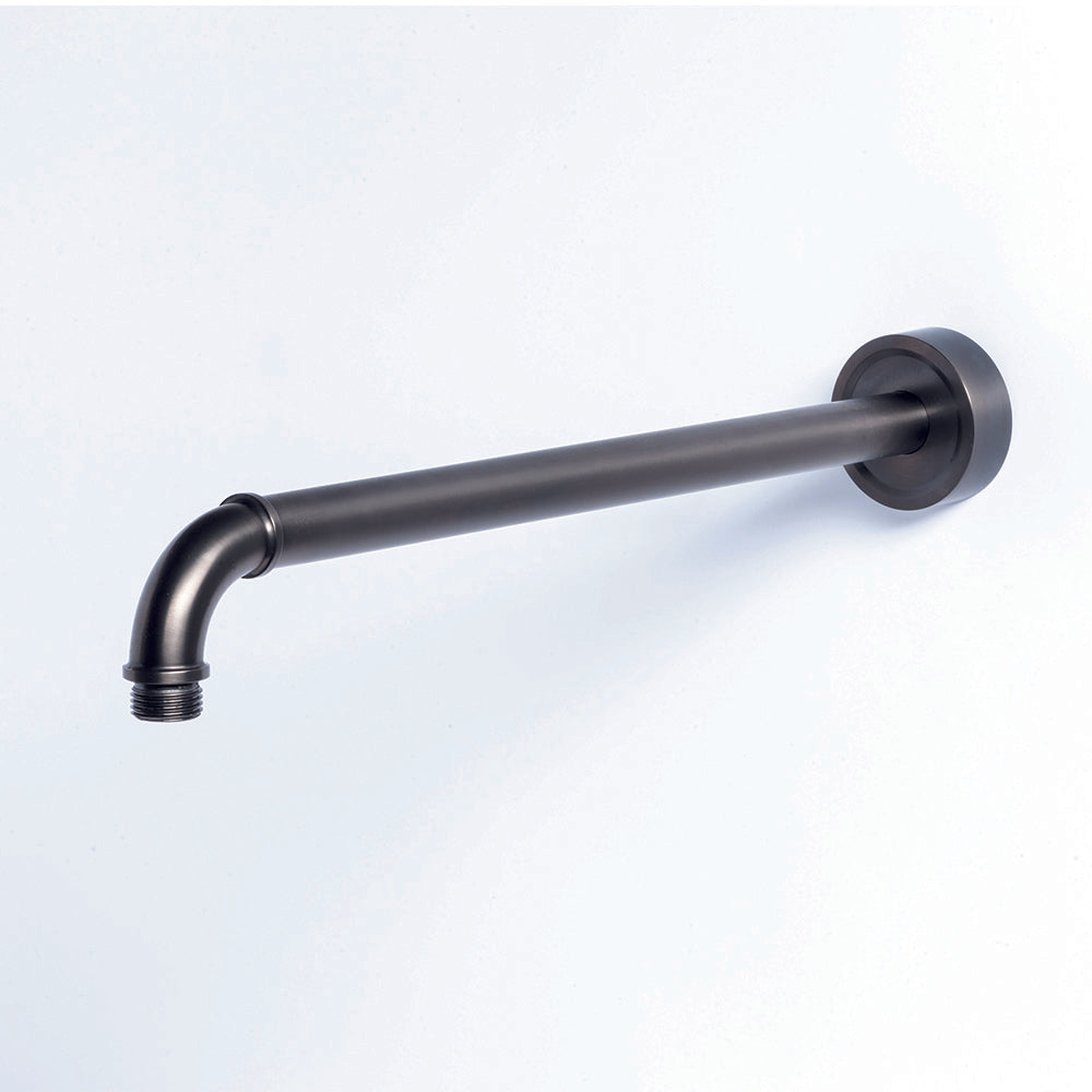 Tubico Volga bracco doccia da 40 cm in acciaio inox 316L nero Made in Italy T84236B